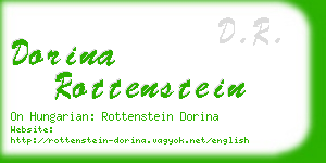 dorina rottenstein business card
